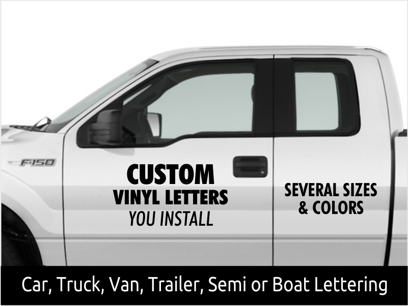 Custom Vinyl Lettering for Vehicles & Boats – DIY Self-Install