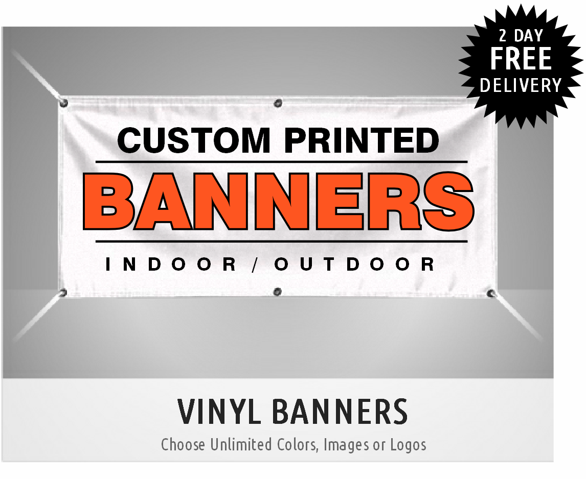Custom Printed Vinyl Banner – Fast Next Day Printing & Free Delivery