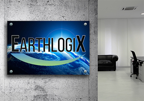 Custom Acrylic Plexiglass Sign with Metal Standoffs
