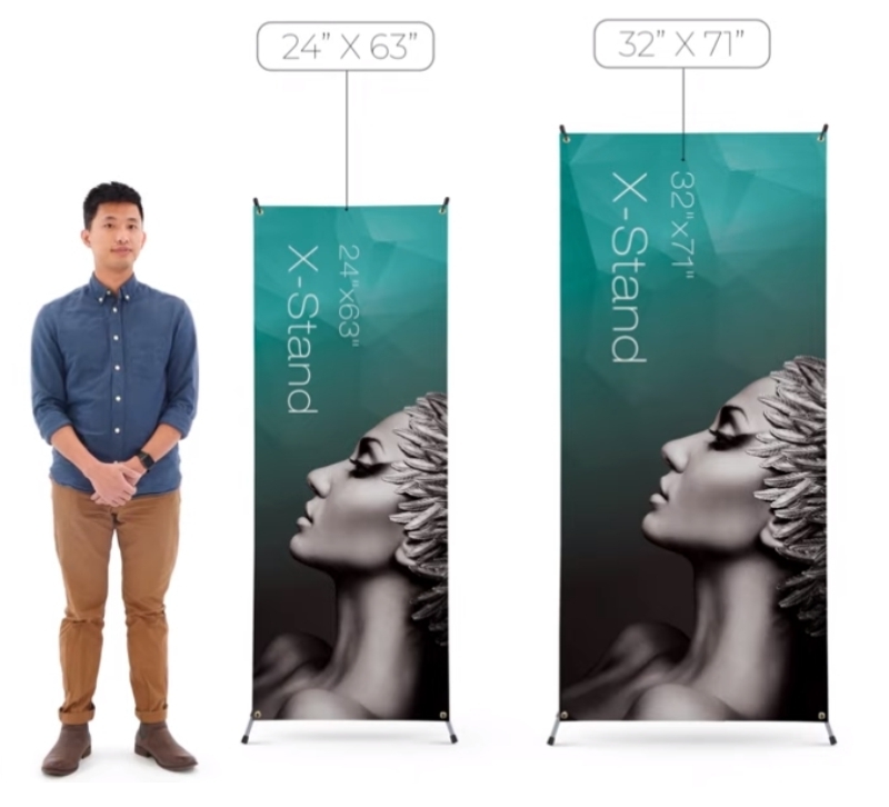 Trade Show X-Frame Banner Stand - Two Sizes