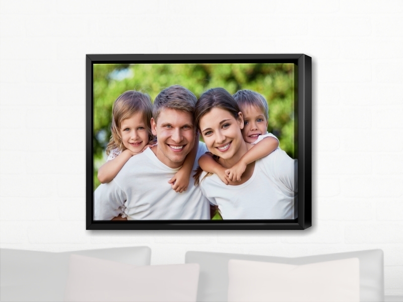 Custom Canvas Print with Wooden Frame